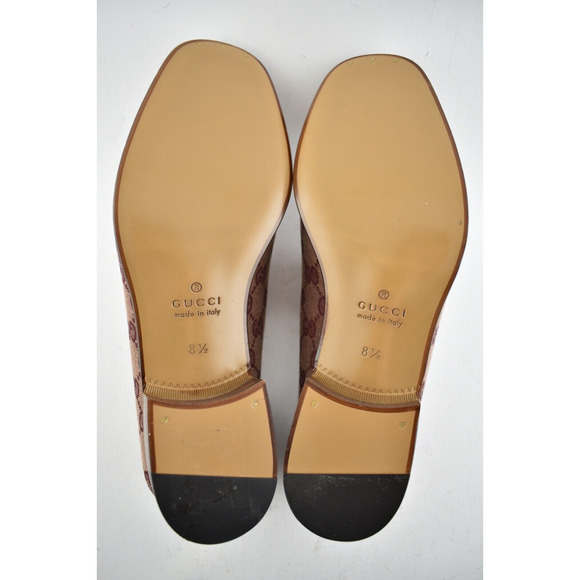 Gucci Mister Sahara GG Canvas Horsebit Collapsible Fold Down Loafer Flat 8.5 9.5 main image 6
